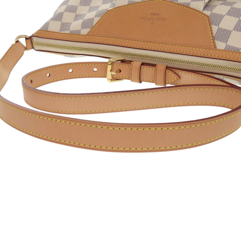 LOUIS VUITTON Shoulder Bag N41112 Damier Azur Canvas white Damier Azur Syracuse MM Women Used Authentic
