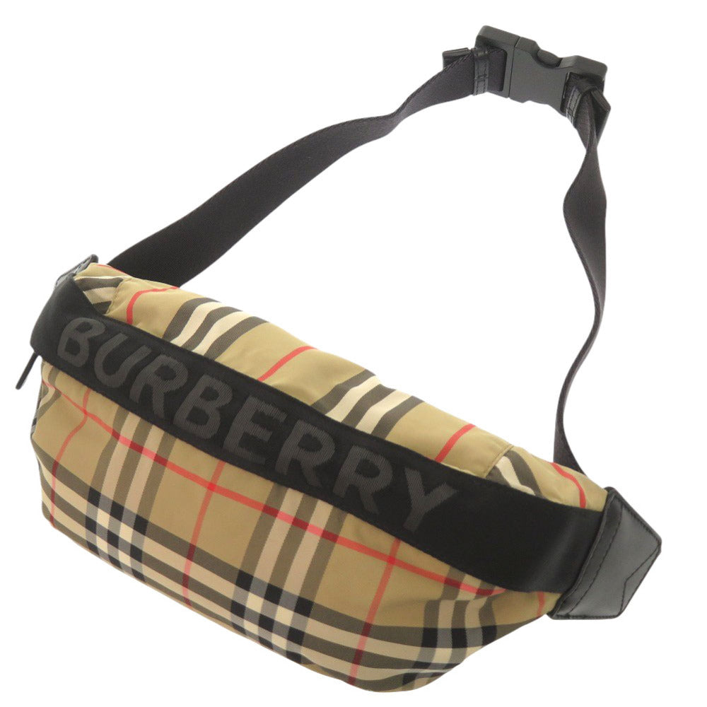BURBERRY Sling bag 8014715 Nylon beige check