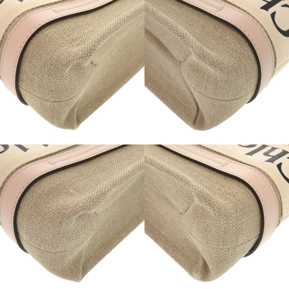 Chloe Handbag leather beige WOODY Small Tote Bag