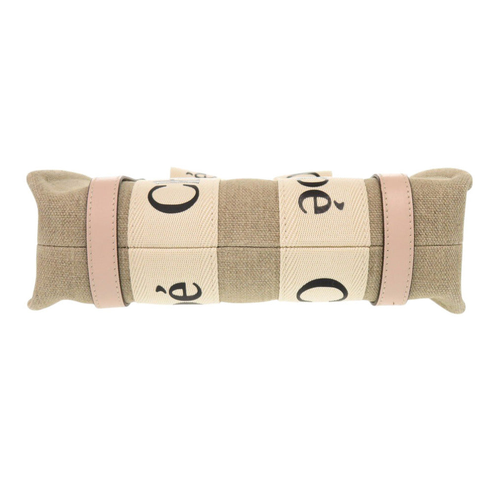 Chloe Handbag leather beige WOODY Small Tote Bag