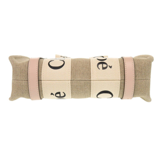 Chloe Handbag leather beige WOODY Small Tote Bag