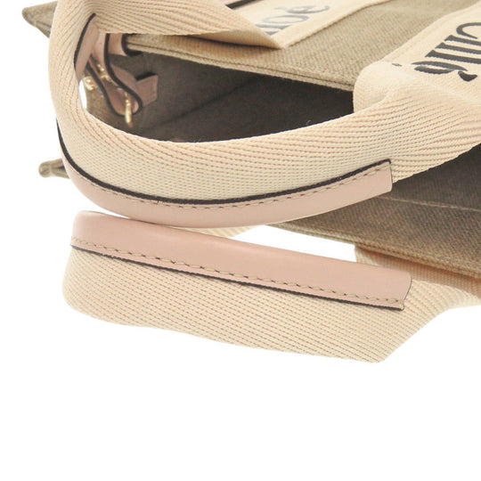 Chloe Handbag leather beige WOODY Small Tote Bag