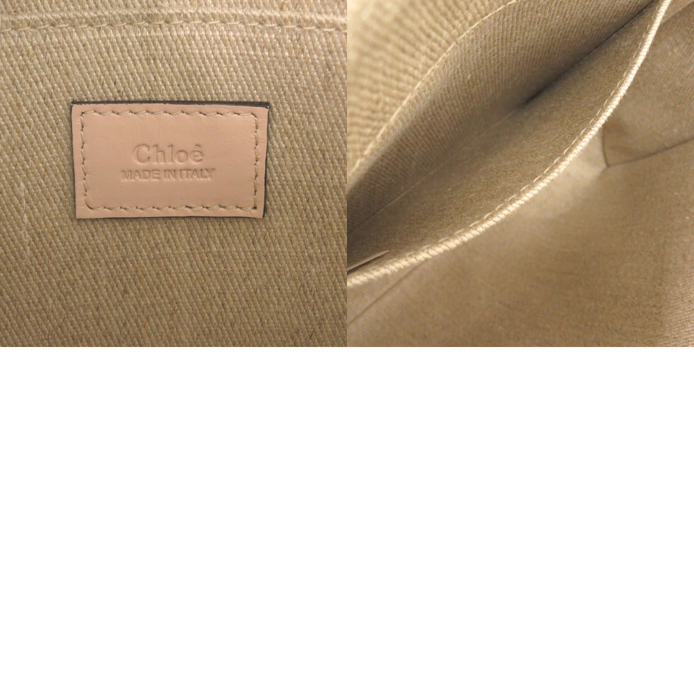 Chloe Handbag leather beige WOODY Small Tote Bag
