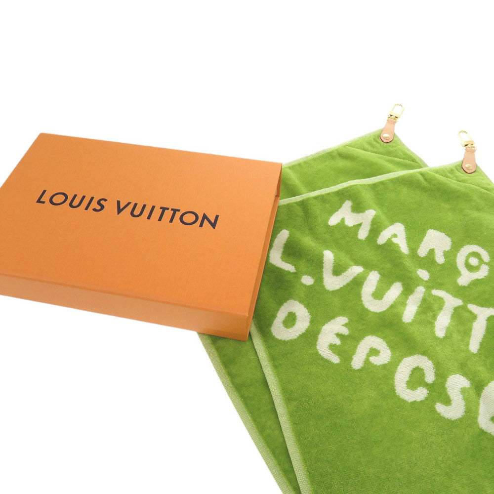 LOUIS VUITTON towel GI1060 Cotton, Leather green Golf towel set unisex(Unisex) Used Authentic