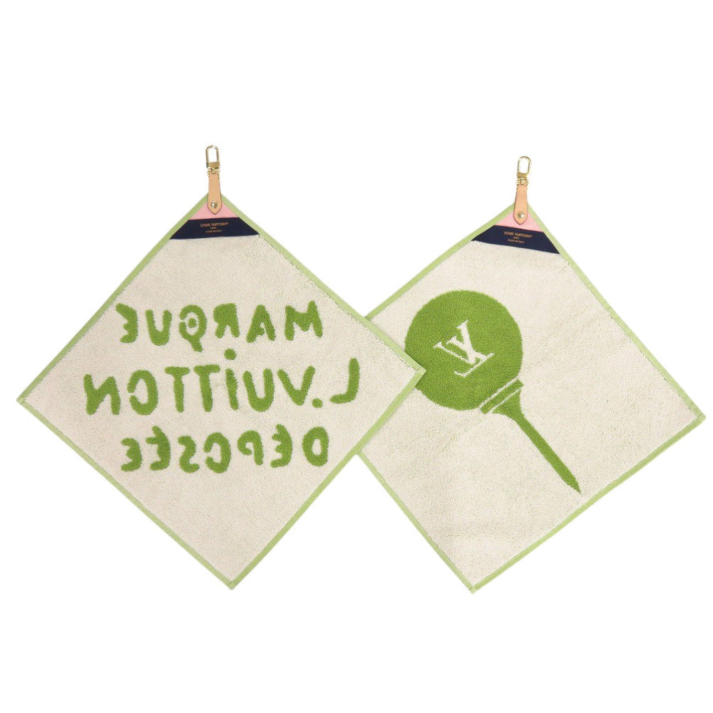 LOUIS VUITTON towel GI1060 Cotton, Leather green Golf towel set unisex(Unisex) Used Authentic