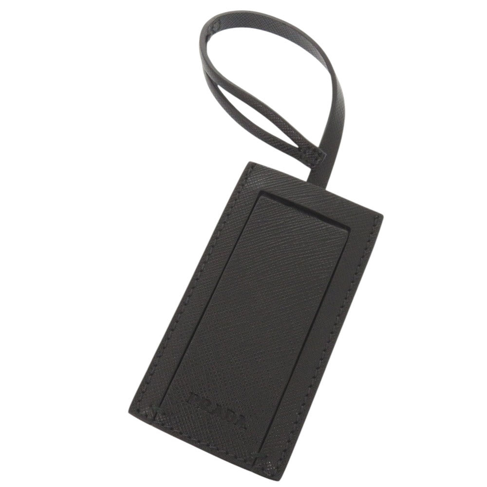 PRADA Coin case Leather, Metal Navy Robot charm with key ring