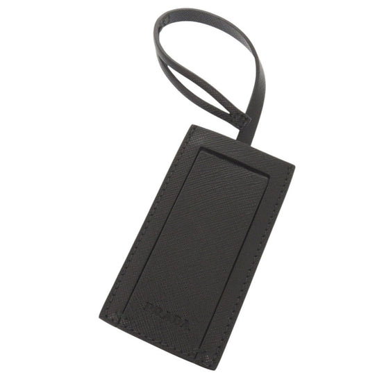 PRADA Coin case Leather, Metal Navy Robot charm with key ring