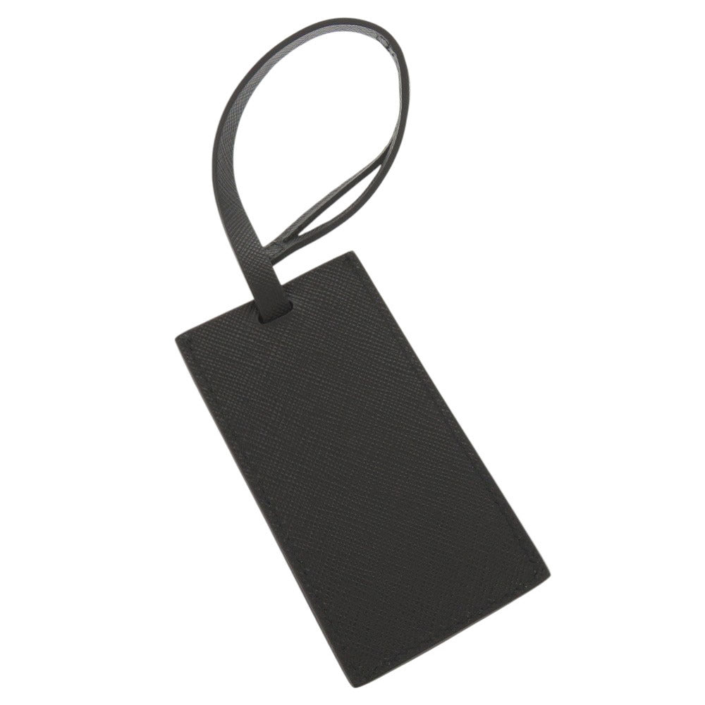 PRADA Coin case Leather, Metal Navy Robot charm with key ring