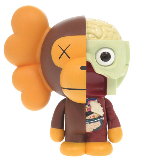 MEDICOM TOY object plastic Brown 11Stainless Steel A Bathing Ape Original Fake KAWS Human Body Model unisex(Unisex) Used Authentic