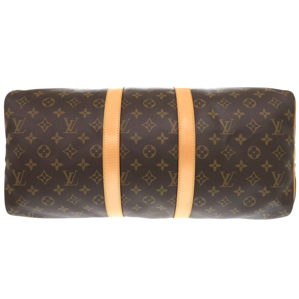 LOUIS VUITTON Boston Duffel bag M41418 Monogram canvas Brown Monogram Keepall bandouliere45 mens Used Authentic