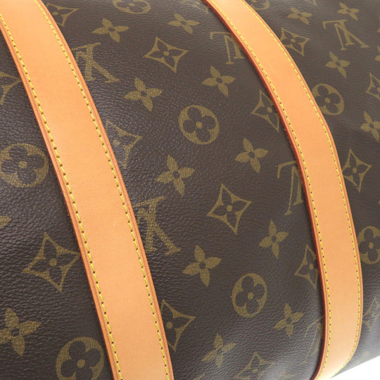 LOUIS VUITTON Boston Duffel bag M41418 Monogram canvas Brown Monogram Keepall bandouliere45 mens Used Authentic