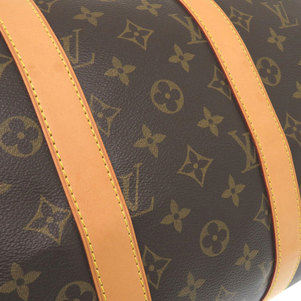 LOUIS VUITTON Boston Duffel bag M41418 Monogram canvas Brown Monogram Keepall bandouliere45 mens Used Authentic