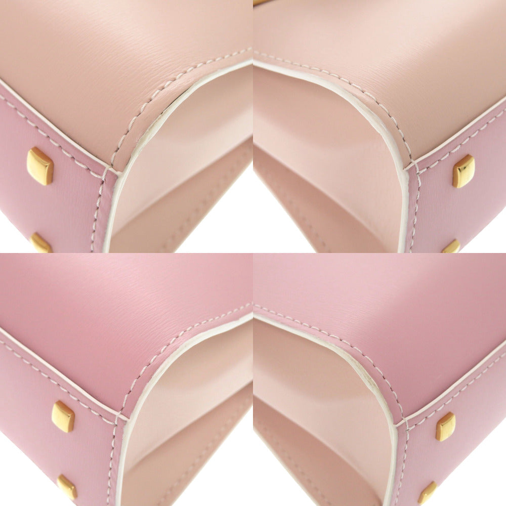 DELVAUX Handbag AA0532AAMOARFDO leather pink Temperate Small Forever Rose Women Used Authentic