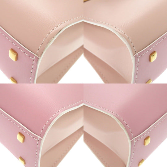 DELVAUX Handbag AA0532AAMOARFDO leather pink Temperate Small Forever Rose Women Used Authentic