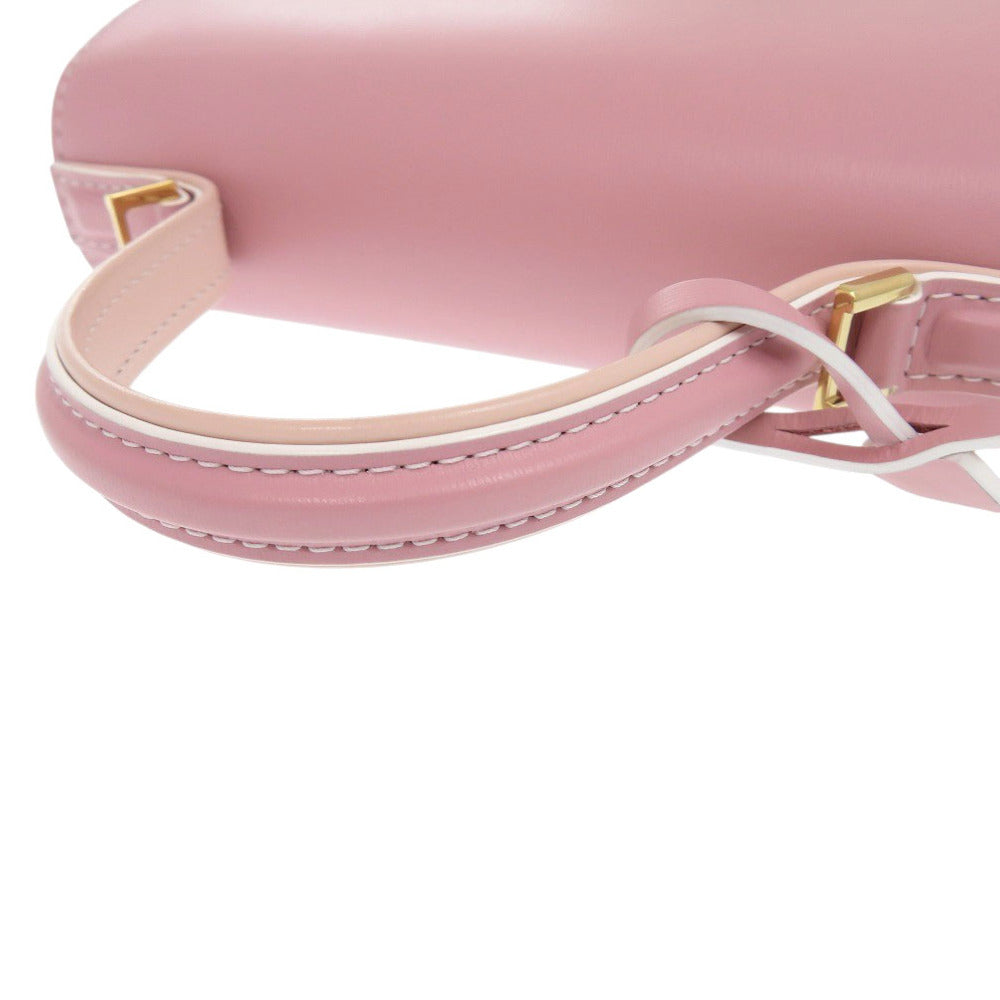 DELVAUX Handbag AA0532AAMOARFDO leather pink Temperate Small Forever Rose Women Used Authentic