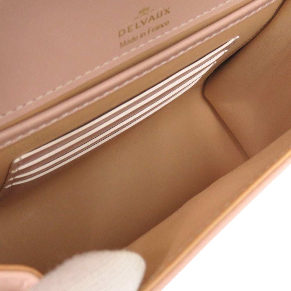 DELVAUX Handbag AA0532AAMOARFDO leather pink Temperate Small Forever Rose Women Used Authentic