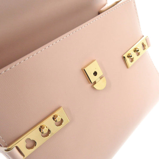 DELVAUX Handbag AA0532AAMOARFDO leather pink Temperate Small Forever Rose Women Used Authentic