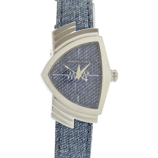HAMILTON Watches Quartz H24211941 Stainless Steel blue Quartz Ventura denim blue dial Women Used Authentic