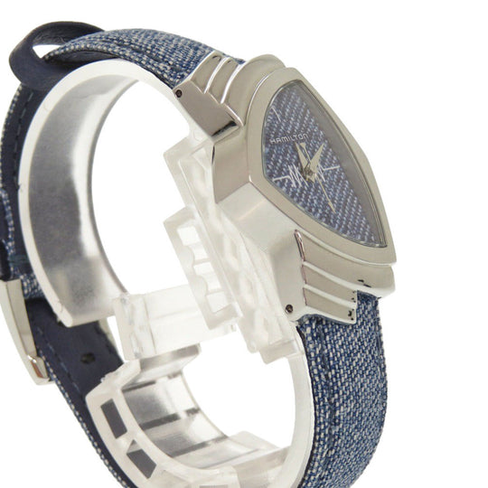 HAMILTON Watches Quartz H24211941 Stainless Steel blue Quartz Ventura denim blue dial Women Used Authentic