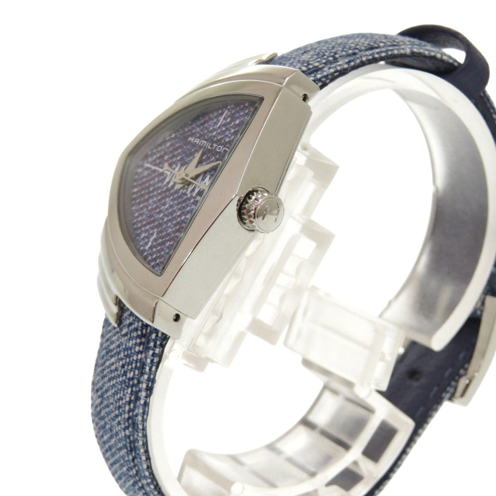HAMILTON Watches Quartz H24211941 Stainless Steel blue Quartz Ventura denim blue dial Women Used Authentic