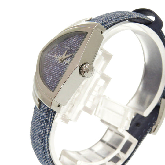 HAMILTON Watches Quartz H24211941 Stainless Steel blue Quartz Ventura denim blue dial Women Used Authentic