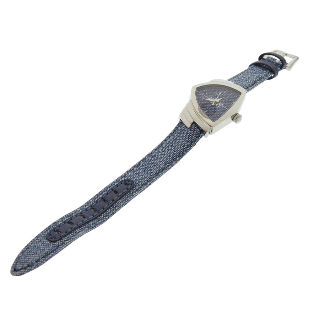 HAMILTON Watches Quartz H24211941 Stainless Steel blue Quartz Ventura denim blue dial Women Used Authentic