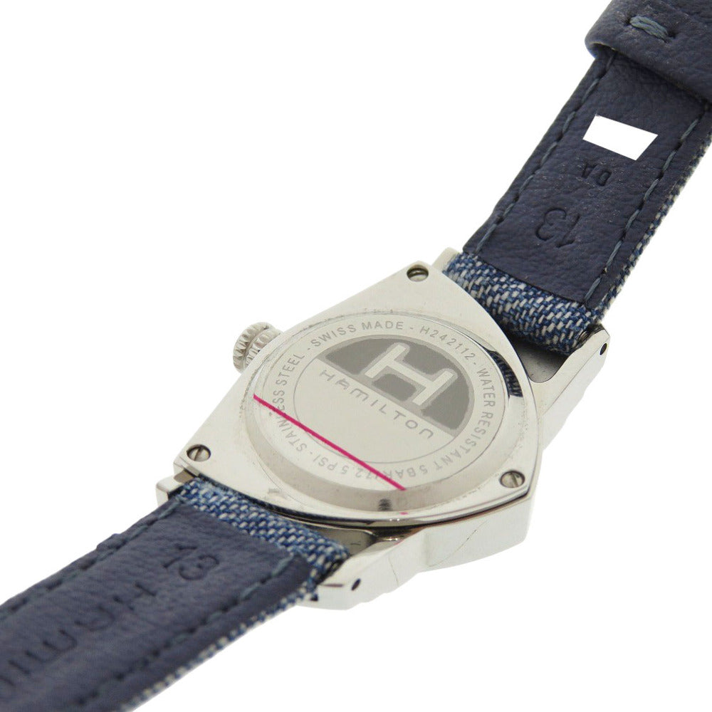HAMILTON Watches Quartz H24211941 Stainless Steel blue Quartz Ventura denim blue dial Women Used Authentic