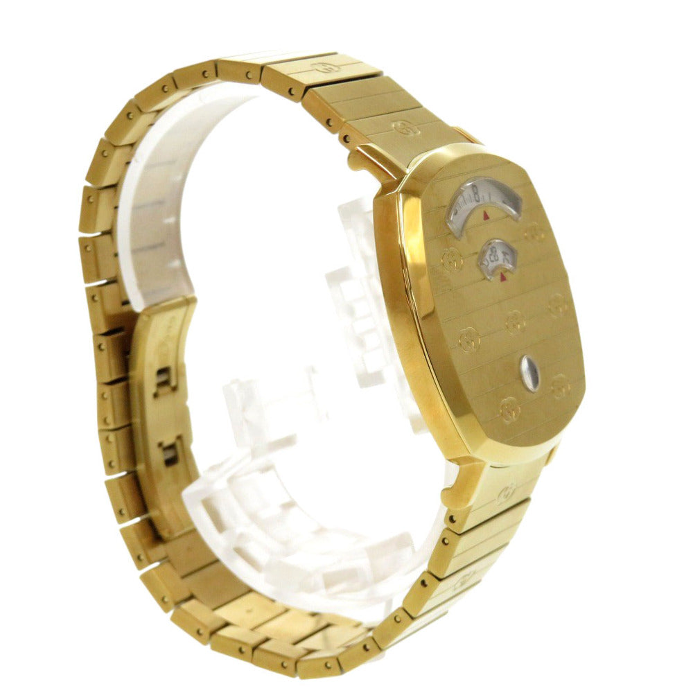 GUCCI Watches Quartz YA157403 Stainless Steel gold Quartz GRIP white dial unisex(Unisex) Used Authentic