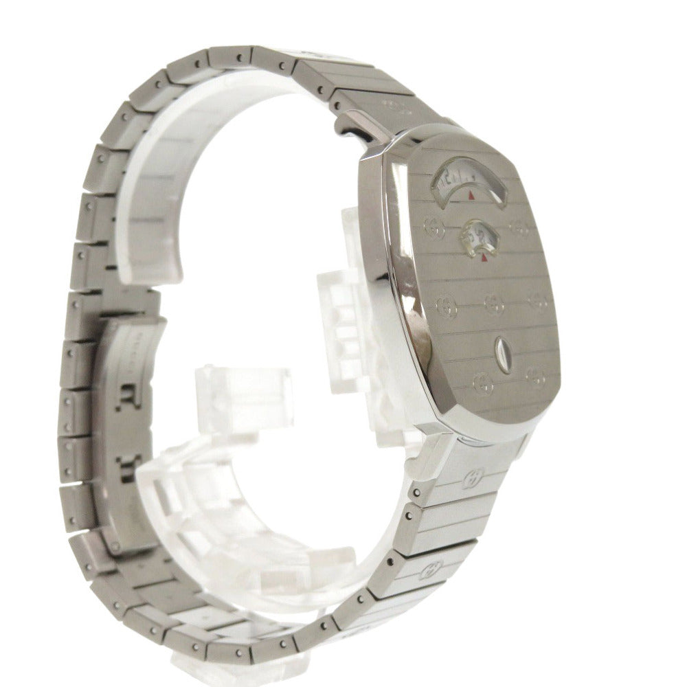 GUCCI Watches Quartz YA157410 Stainless Steel Silver Quartz GRIP white dial unisex(Unisex) Used Authentic