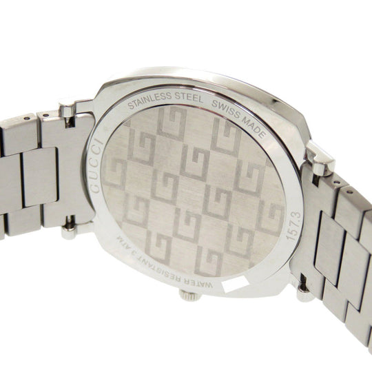 GUCCI Watches Quartz YA157410 Stainless Steel Silver Quartz GRIP white dial unisex(Unisex) Used Authentic