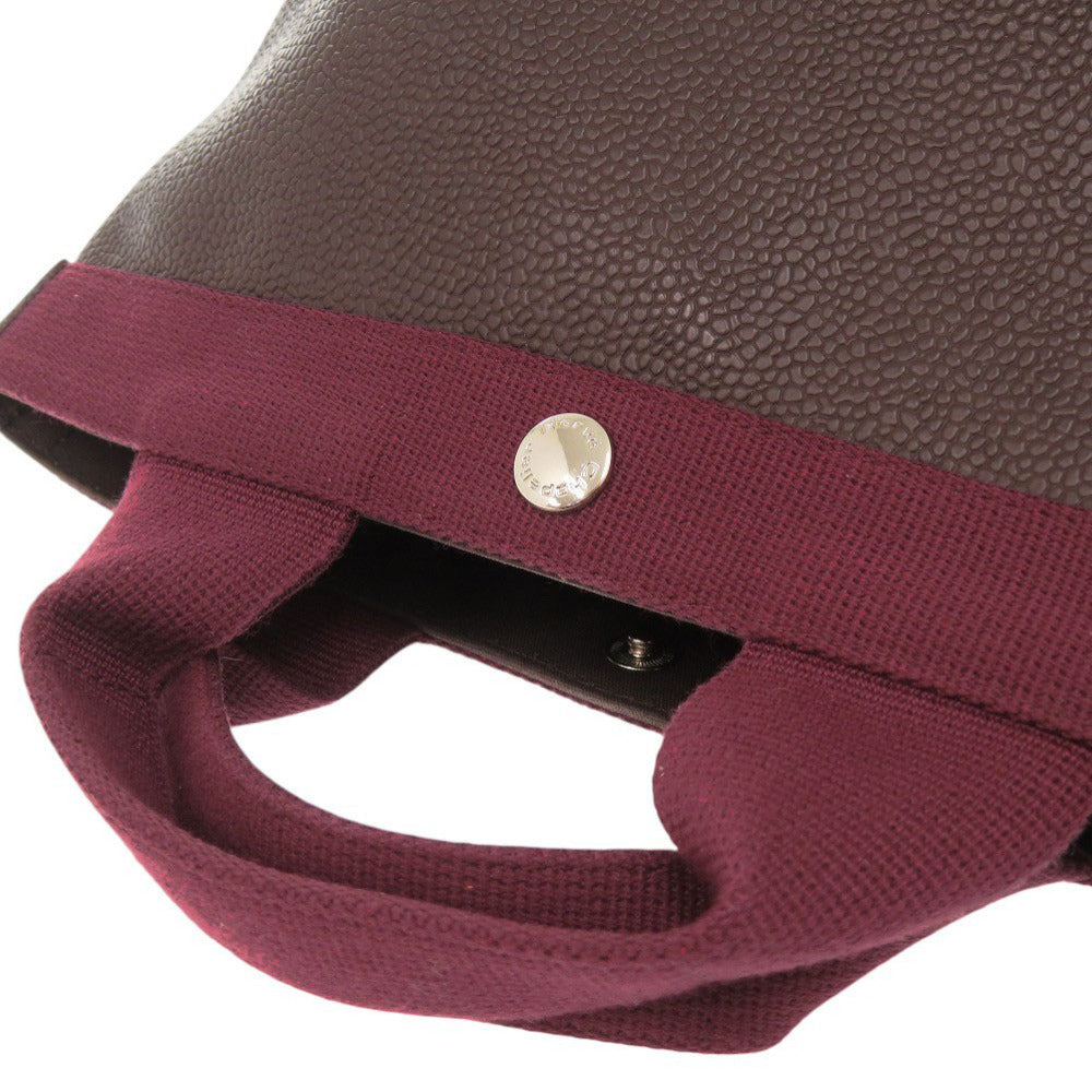 Herve Chapelier Handbag 701GP Coated canvas Brown Luxe Boat Tote S