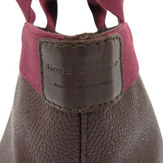 Herve Chapelier Handbag 701GP Coated canvas Brown Luxe Boat Tote S