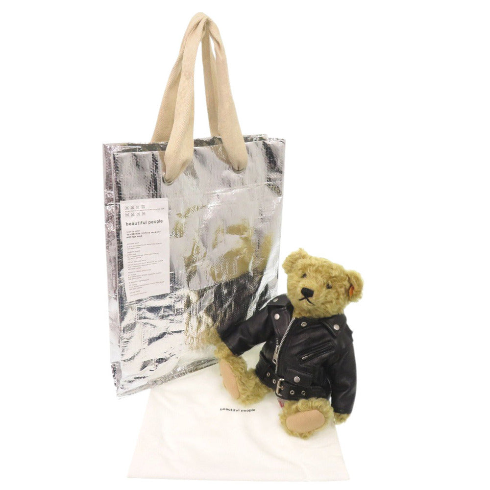 beautiful people Plush Doll Mohair light brown steiff riders bear wallet Women(Unisex) Used Authentic