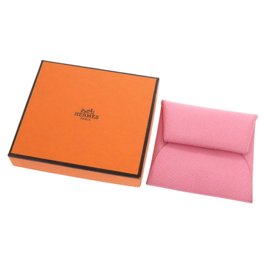 HERMES Coin case Epsom pink Bastia Women Used Authentic