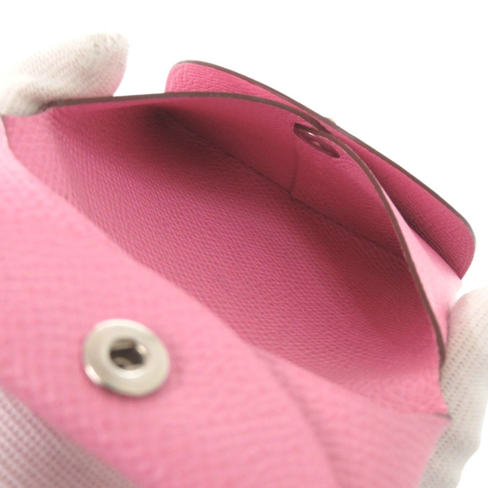 HERMES Coin case Epsom pink Bastia Women Used Authentic