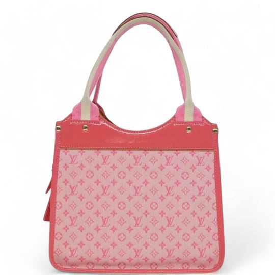 Louis Vuitton Monogram Mini Sac Catrain Hand Bag Strawberry Pink Canvas Women's Tote