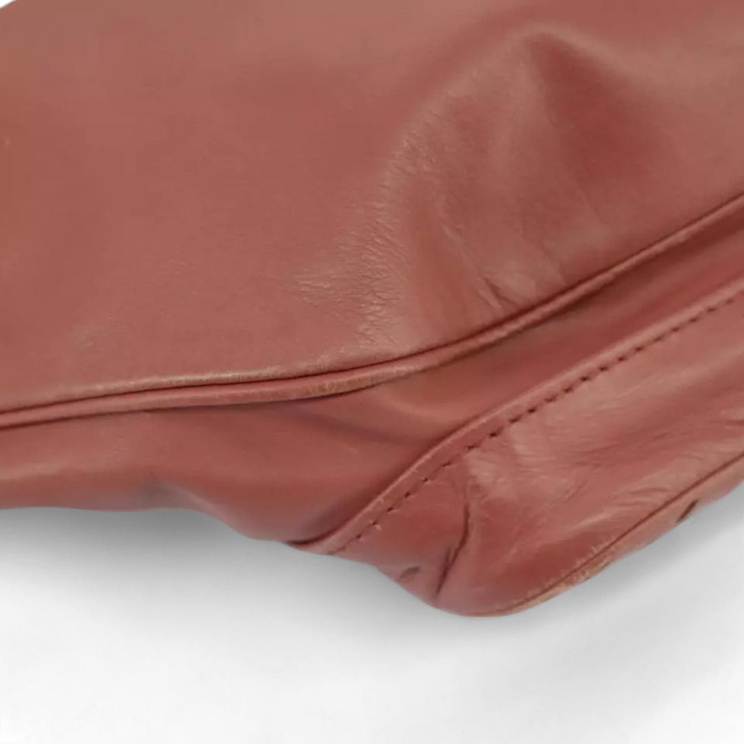 Bottega Veneta Waist Bag Leather Pink Shoulder Strap