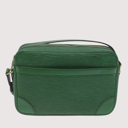 Louis Vuitton Epi Trocadero 23 Shoulder Bag Green Women's