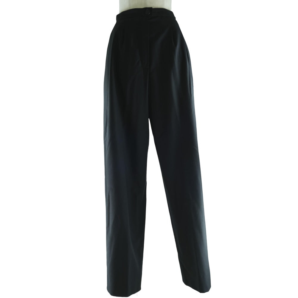 CHANEL Pants P12421V07021 wool black Women 38 Used Authentic