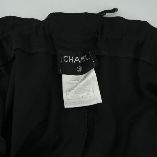 CHANEL Pants P12421V07021 wool black Women 38 Used Authentic