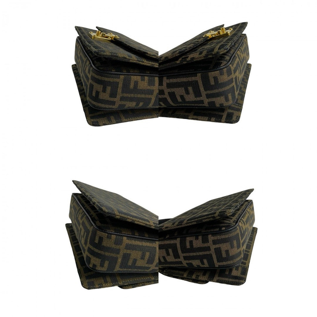FENDI Shoulder Bag leather black