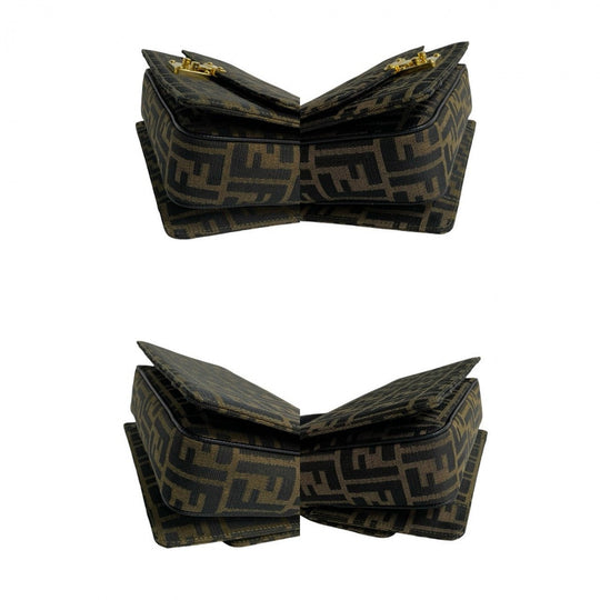 FENDI Shoulder Bag leather black