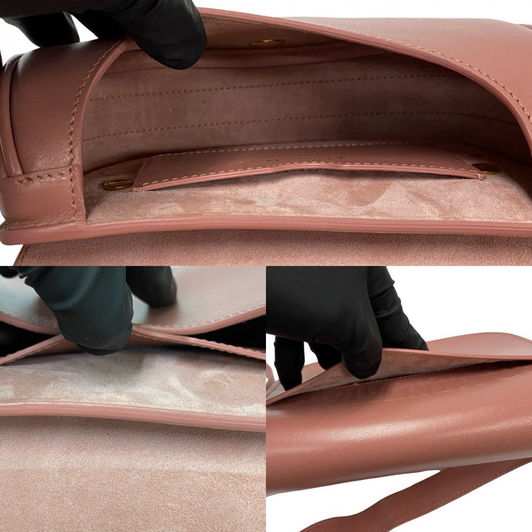 Dior Shoulder Bag leather pink bobby small