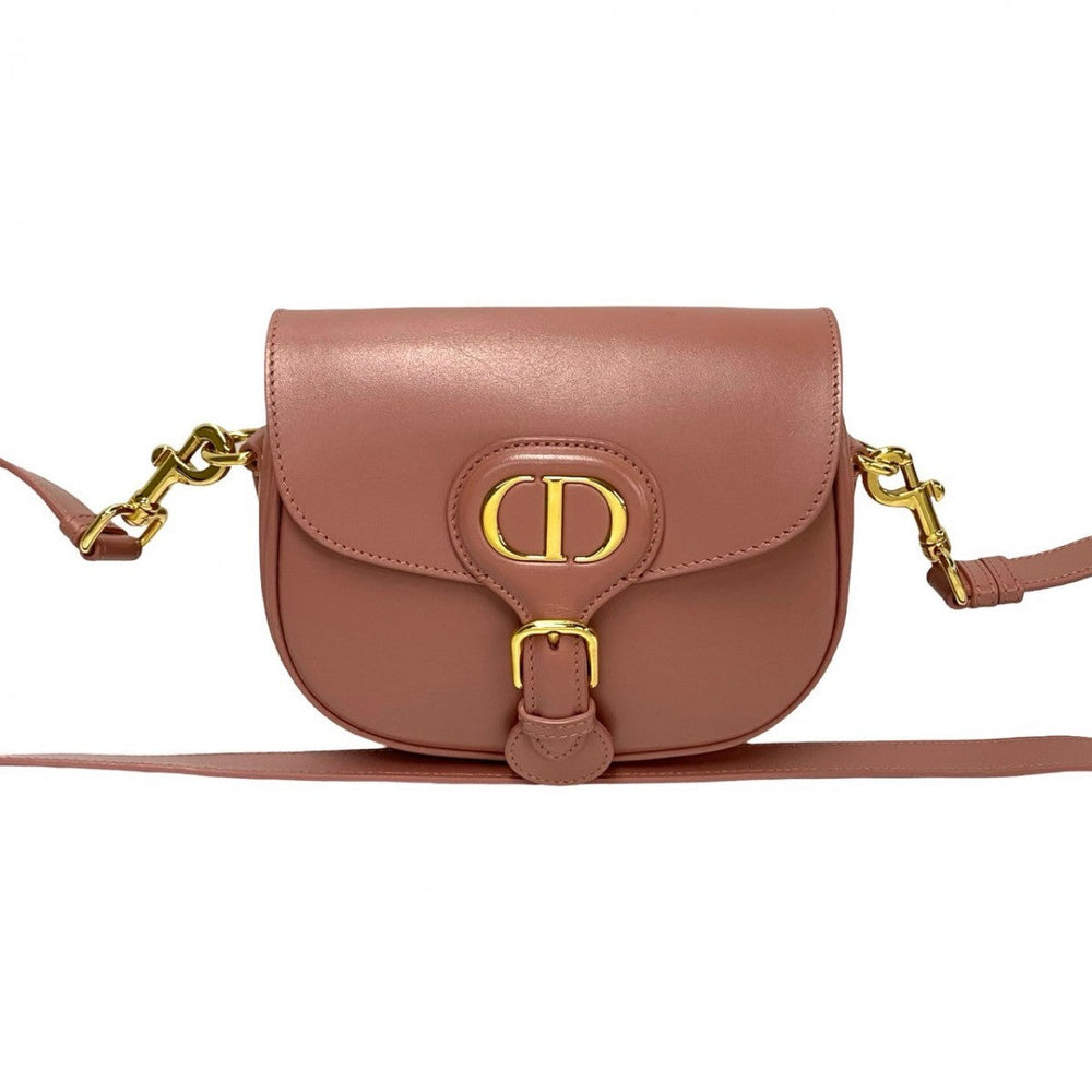 Dior Shoulder Bag leather pink bobby small