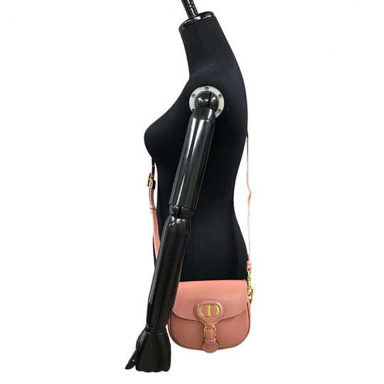 Dior Shoulder Bag leather pink bobby small