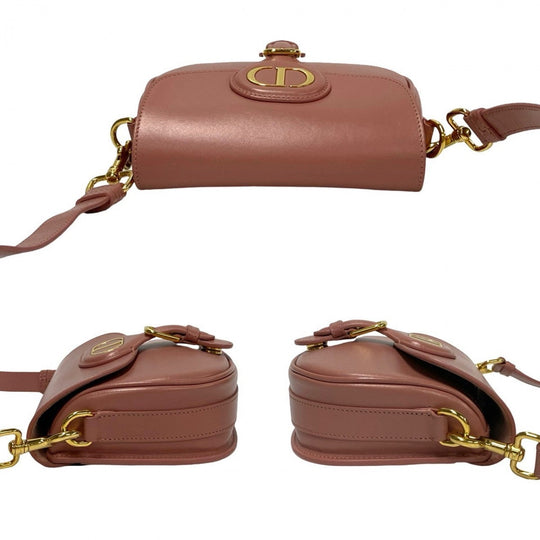 Dior Shoulder Bag leather pink bobby small
