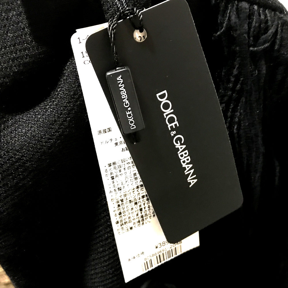 DOLCE&GABBANA poncho F0O02T FU3L2 cashmere black apparel Turtleneck fringe Women 36 Used Authentic