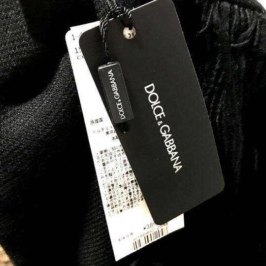 DOLCE&GABBANA poncho F0O02T FU3L2 cashmere black apparel Turtleneck fringe Women 36 Used Authentic