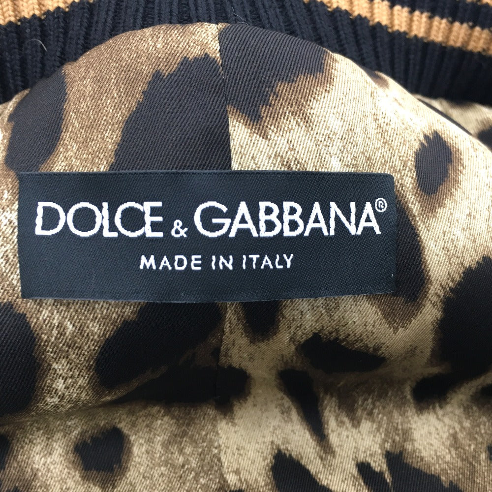 DOLCE&GABBANA Blouson F28JLZ Acrylic, Acrylic type, Polyester Brown leopard top outerwear Fake fur Women 36 Used Authentic