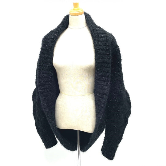 DOLCE&GABBANA cardigan FXA59T Angola black outer Dolman sleeve Women 38 Used Authentic